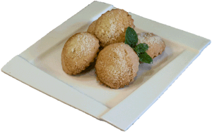 BABECZKA Z NADZIENIEM WIŚNIOWYM - Krucha babeczka nadziewana frużeliną wiśniową z kruszonką na wierzchu.