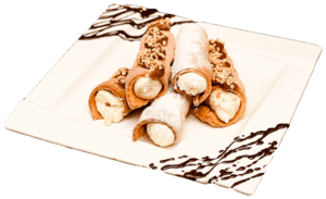 RURKA KRUCHA Z NADZIENIEM ŚMIETANKOWYM/CHAŁWOWYM - Ciasto kruche nadziewane bitą śmietaną lub kremem chałwowym.