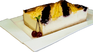 SERNIK Z WIŚNIĄ - Sernik na kruchym cieście z wiśniami w żelu na wierzchu.