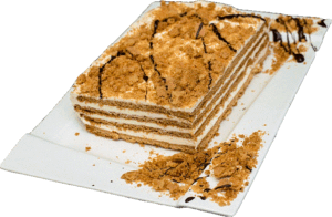 UKRAINKA - Ciasto miodowe z kremem o smaku waniliowym.