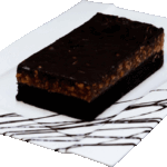 BROWNIE Z ORZECHAMI - Ciasto brownie z orzechami i karmelem.