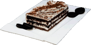 ORREO – Ciasto kruche o smaku orreo przełożone kremem orreo.